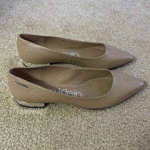 Like new Nude Flats by Calvin Klein